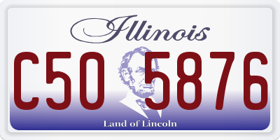 IL license plate C505876