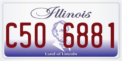 IL license plate C506881
