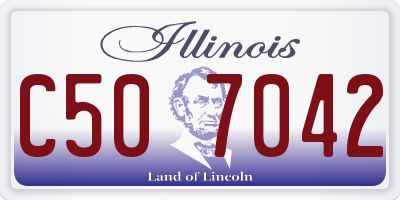 IL license plate C507042