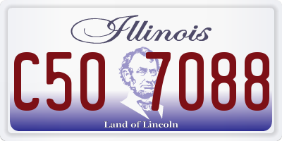 IL license plate C507088