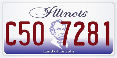 IL license plate C507281