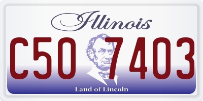 IL license plate C507403