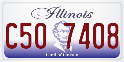 IL license plate C507408