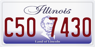 IL license plate C507430