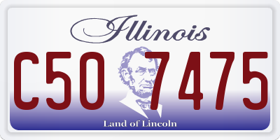 IL license plate C507475