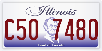 IL license plate C507480