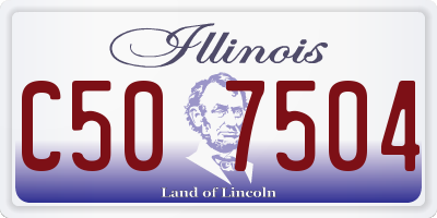 IL license plate C507504