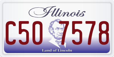 IL license plate C507578