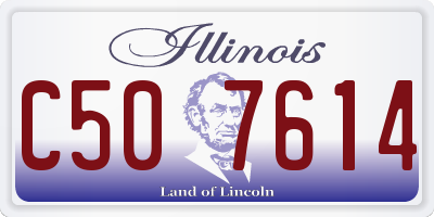 IL license plate C507614