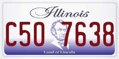 IL license plate C507638
