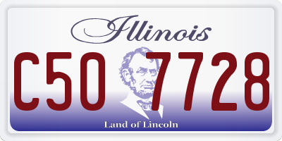 IL license plate C507728
