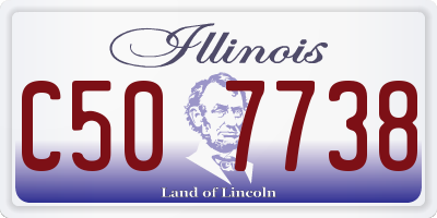IL license plate C507738