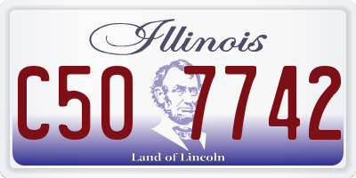 IL license plate C507742