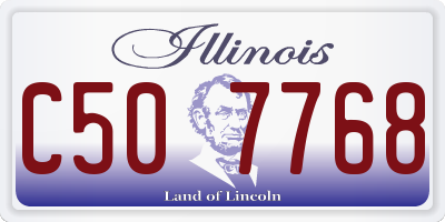 IL license plate C507768