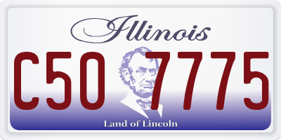 IL license plate C507775
