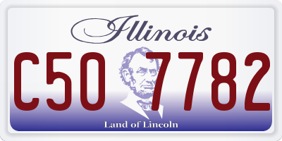 IL license plate C507782
