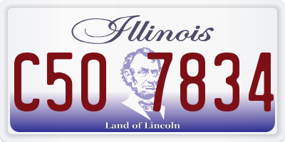 IL license plate C507834