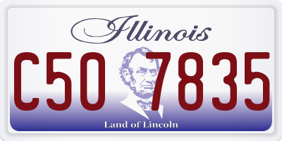IL license plate C507835