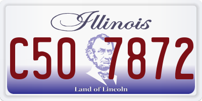 IL license plate C507872