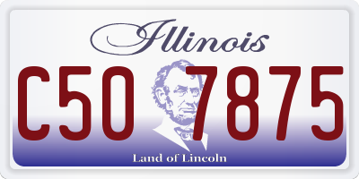 IL license plate C507875