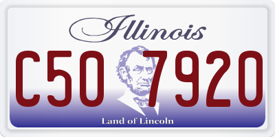 IL license plate C507920