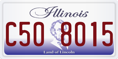 IL license plate C508015