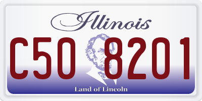 IL license plate C508201