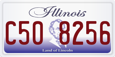 IL license plate C508256