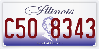 IL license plate C508343