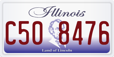IL license plate C508476