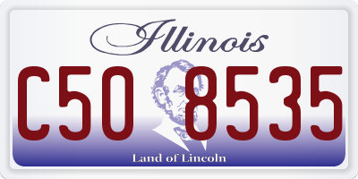 IL license plate C508535