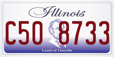 IL license plate C508733