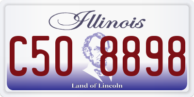 IL license plate C508898
