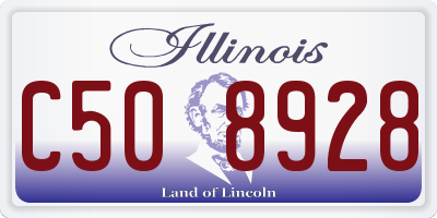 IL license plate C508928