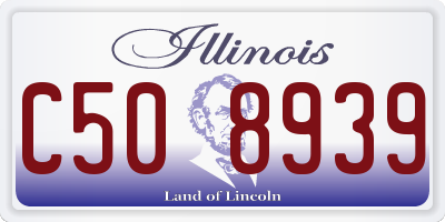 IL license plate C508939