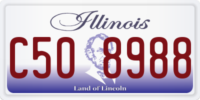 IL license plate C508988