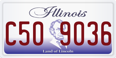 IL license plate C509036