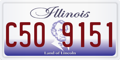 IL license plate C509151
