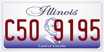 IL license plate C509195