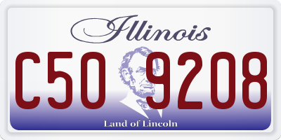 IL license plate C509208