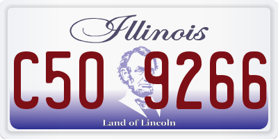 IL license plate C509266