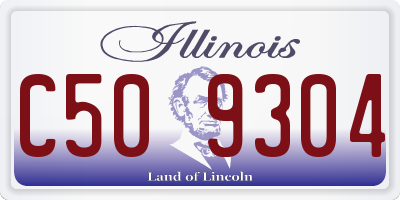 IL license plate C509304