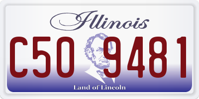IL license plate C509481
