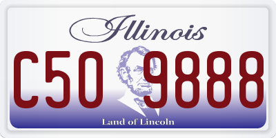 IL license plate C509888
