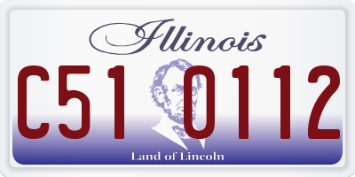 IL license plate C510112