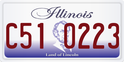 IL license plate C510223