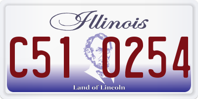 IL license plate C510254