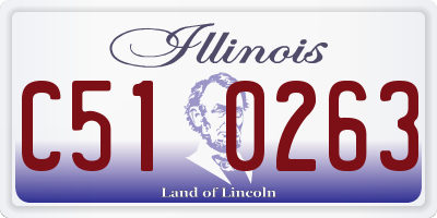 IL license plate C510263