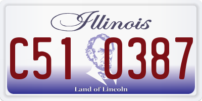 IL license plate C510387