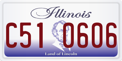 IL license plate C510606